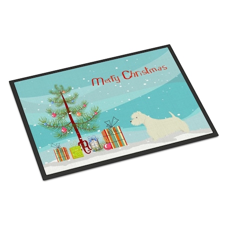 Carolines Treasures 18 x 27 in. Westie Christmas Tree Indoor or Outdoor Mat CK3569MAT